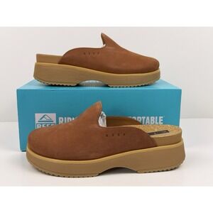 Reef Vista Skye Clog Women Size 11 Caramel Suede CJ5188 New